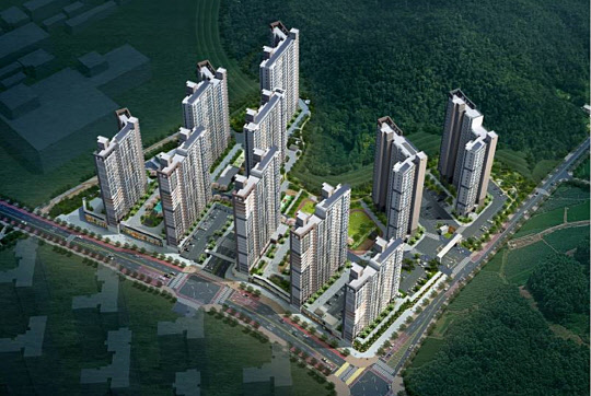 계룡 푸르지오 더퍼스트 조감도. <대우건설 제공>